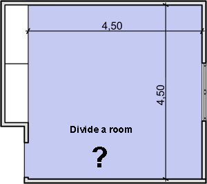 divide a room, 