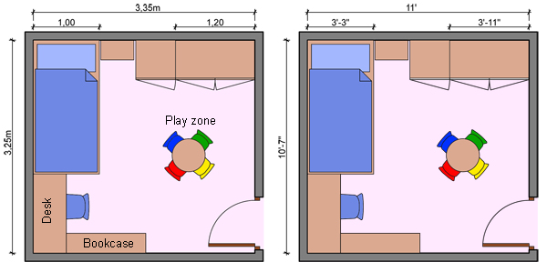 Kid S Bedroom Layouts With One Bed