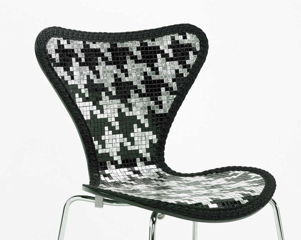 mosaic chair, mosaic furniture, 