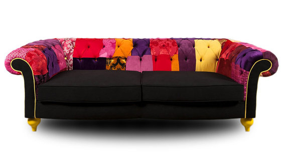 Patchwork Chesterfield Sofa patchwork4home, patchwork sofa ideas, patchwork furniture ideas