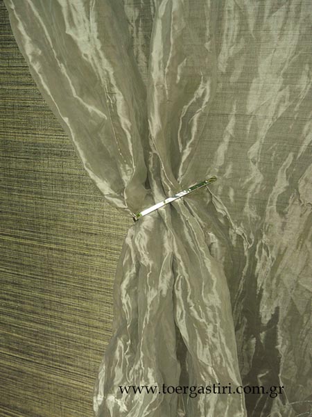 inox look fabric, special effect curtain fabric