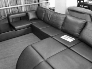 grey, sofa, leather