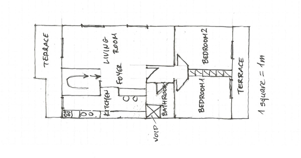living room floor plan, additional bedroom