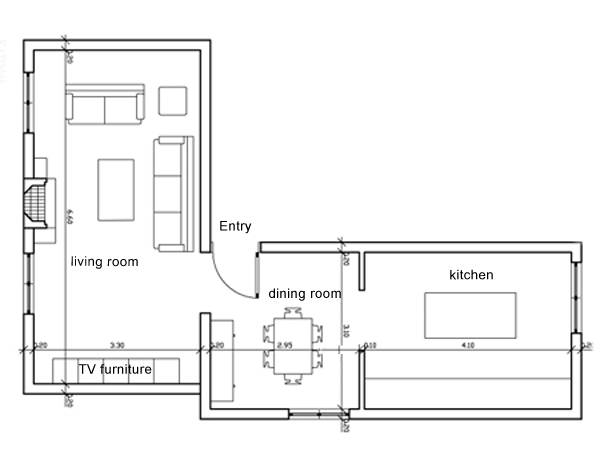apartment floor plan, apartment marble flooring, home remodeling