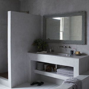 concrete bathroom1, beton cire on bathroom walls, grey beton cire