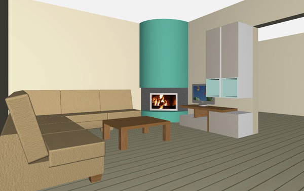 living room sectional, teal color fireplace, TV furniture