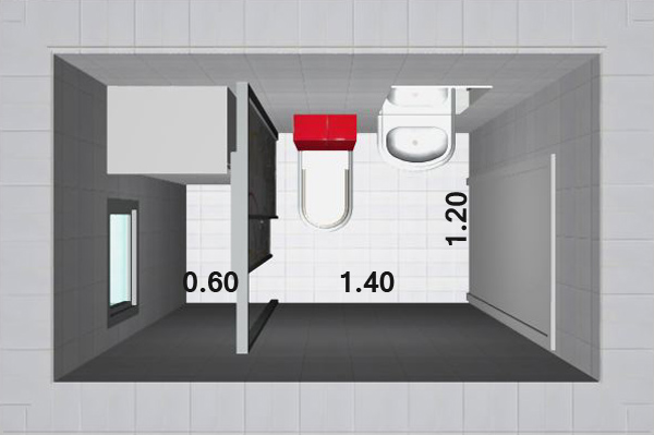 Small bathroom floor plan