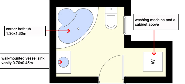 floorplan bathroom, bath