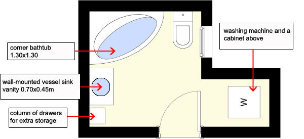 bath, floorplan