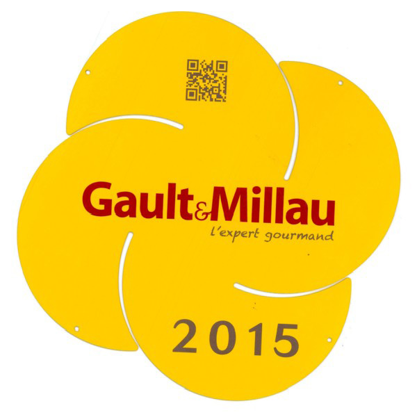 plaque-gaultmillau-2015-by-alessi, piannisimo basket, inox bowl, centrepiece