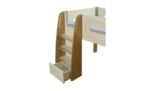 Stompa Radius Midsleeper with Pull Out Desk and 2 Cubes Oak Doorsdetail02