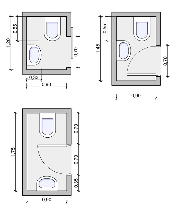 Types Of Bathrooms And Layouts, Narrow Bathroom Dimensions