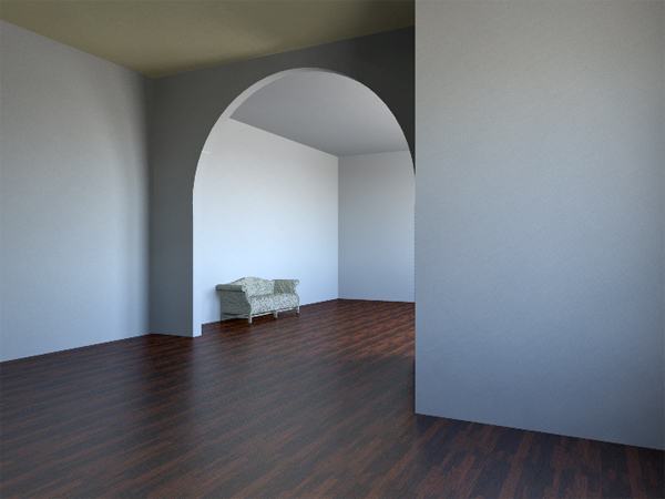 Photorealistic room, living room rendering, empty room rendering