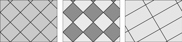diagonal, tile, floor, layout