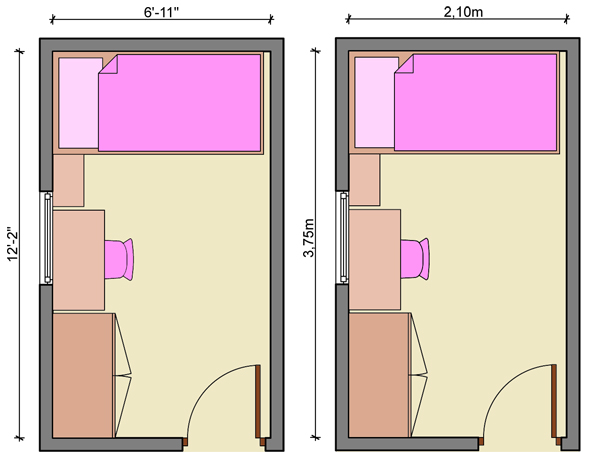 long bedroom, narrow bedroom, children bedroom, kids bedroom free layouts, bedroom free layouts