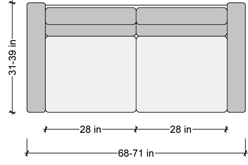 sofa measurements, sofa dimensions, two seater sofa, dimensions. measurments