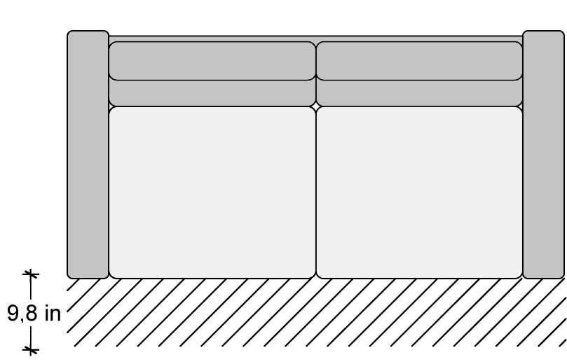 sofa measurements, sofa dimensions 