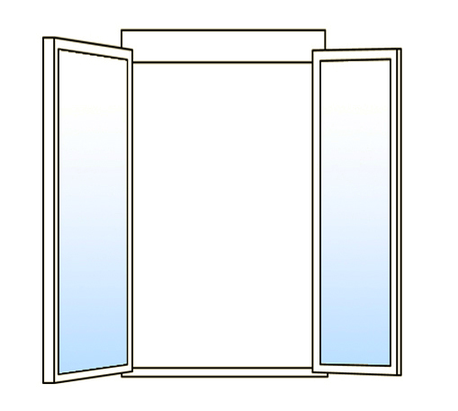 Casement window, types of windows, double casement window
