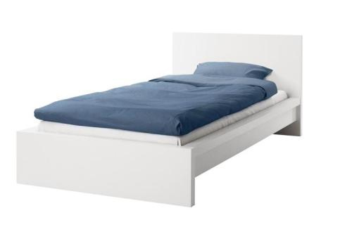 Malm, ikea bed, simple single bed