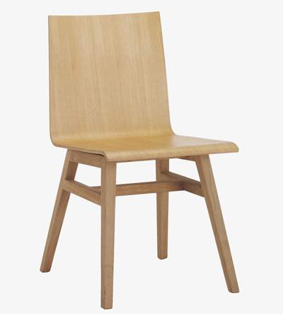 Habitat dining chair, oak dining chair, veneer dining chair, veneer chair, oak chair, designer chair