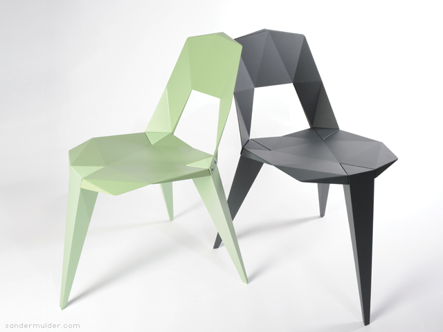 designers chair, design chair, modern chair, origami chair, modern chair, aluminium chair