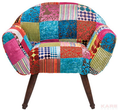 patchwork chair Kare design, patchwork kare, patchwork design, patchwork furniture, patchwork upholstery