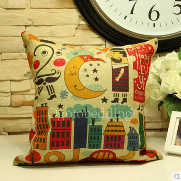 pillow, moon, building, decorative pillow, graphic pillow