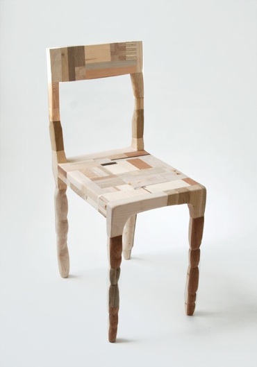 PatchworkChair amy hunting, Amy Hunting. wood waste design, recycled furniture, reclaimed wood funriture, wood chair 