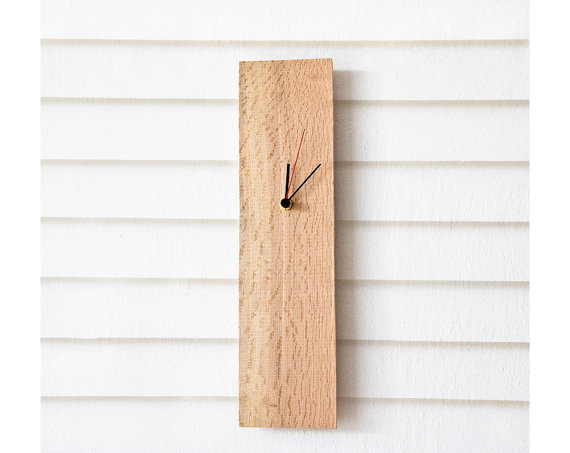 wooden wall clock, handmade wall clock,recucled wall clock, natural craft, eco craft, eco design, 