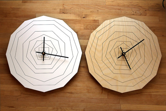 modern wall clock, moder handmade, modern craft, contemporary craft, 