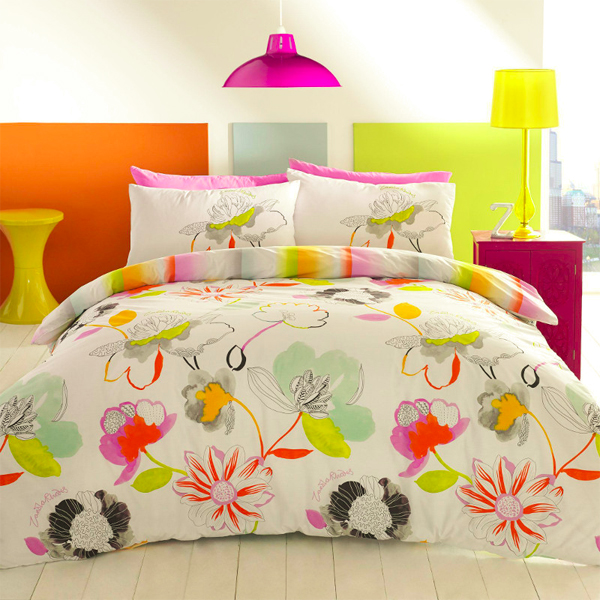 floral pattern, floral bedding, floral bedlinen, zandra rodhes, bedding, bedlinen, design, fashion design