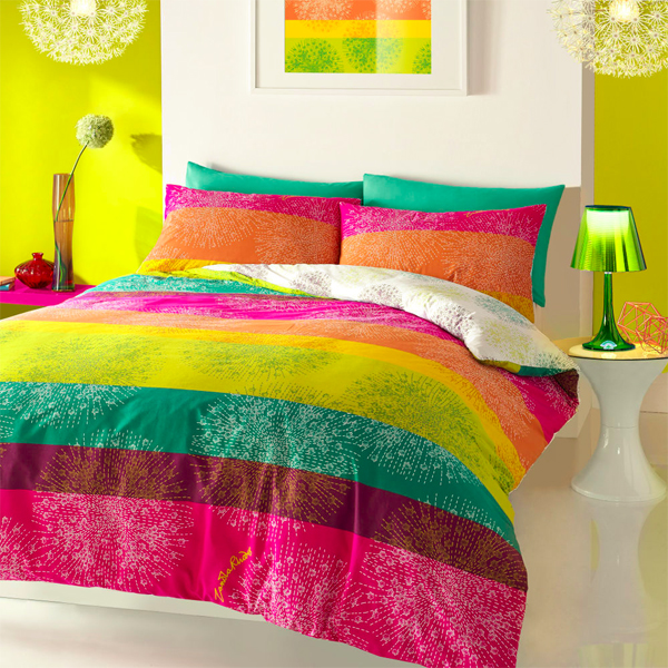 rainbow design, rainbow sheets, rainbow bedlinen, rainbow bedding